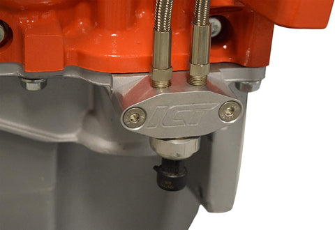 ICT Billet Oil Pan Pressure Sensor Adapter Port Dual 1/8