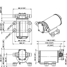 EngineGear 2 GPM Gear Pump 24V for Motor Oil, Diesel Fuel or Water Transfer
