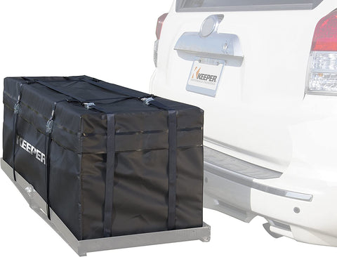 KEEPER 07208 Black Waterproof Hitch Rack Bag (11 Cubic Feet)