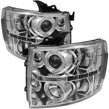 Spyder 5009494 Chevy Silverado 1500 07-13 2500HD/3500HD 07-14 Projector Headlights - LED Halo - LED (Replaceable LEDs) - Black - High H1 (Included) - Low H1 (Included)
