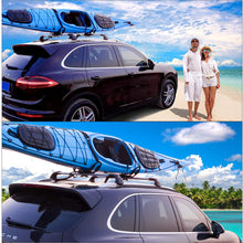J Bar Kayak Roof Rack, Universal HD Marine Kayak Carrier Top Mount Car SUV Crossbar for Kayaks, Canoe, Surfboards, Ski Board & SUP Paddle Boards on SUV, Car & Truck with(1 Pair)