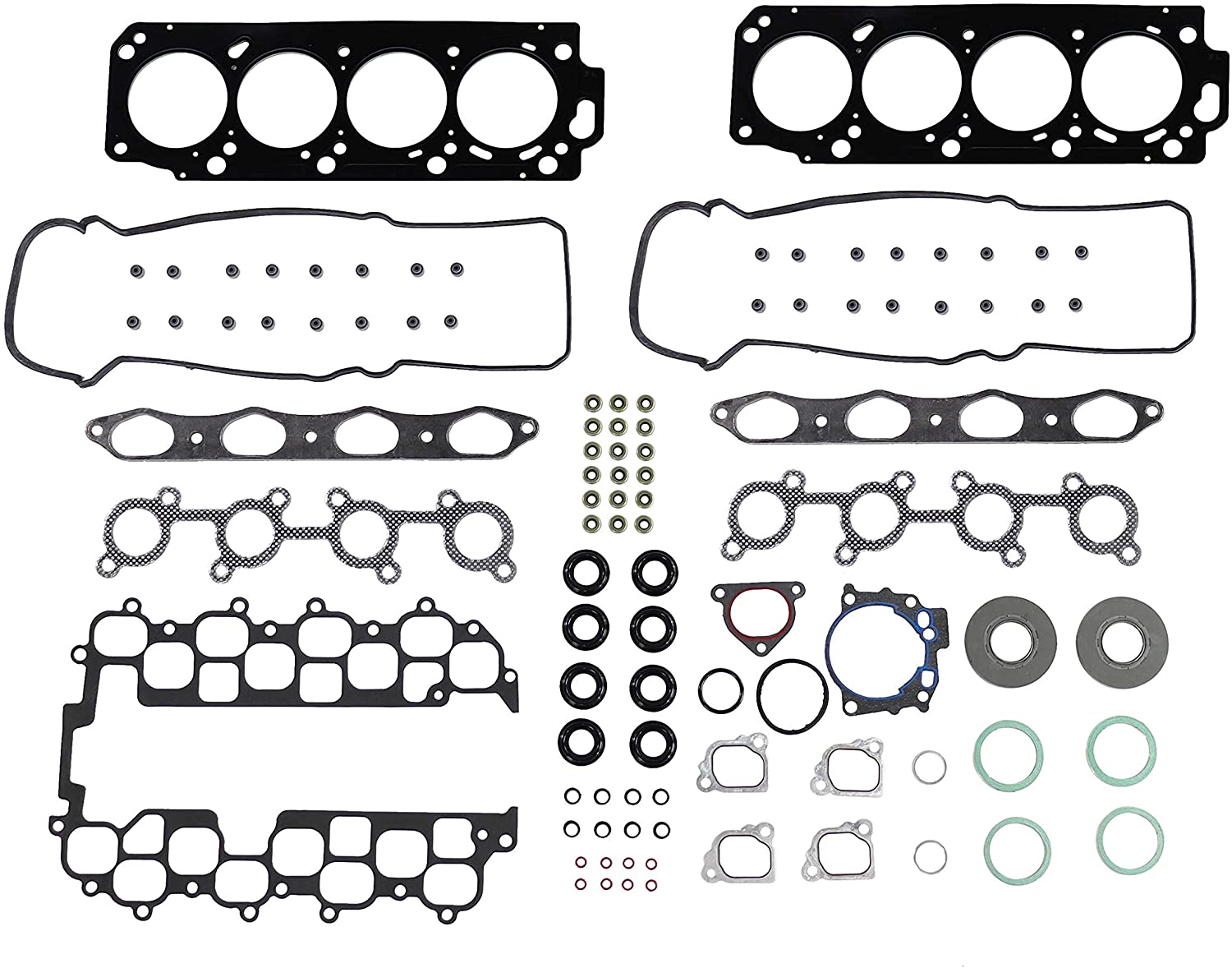 DNJ HGS972 MLS Head Gasket Set for 1998-2004 / Lexus, Toyota / 4Runner, GX470, Land Cruiser, LX470, Sequoia, Tundra / 4.7L / DOHC / V8 / 32V / 285cid / 2UZFE