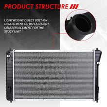 Replacement for 95-02 Chevy Cavalier/Pontiac Sunfire AT Lightweight OE Style Full Aluminum Core Radiator DPI 1687