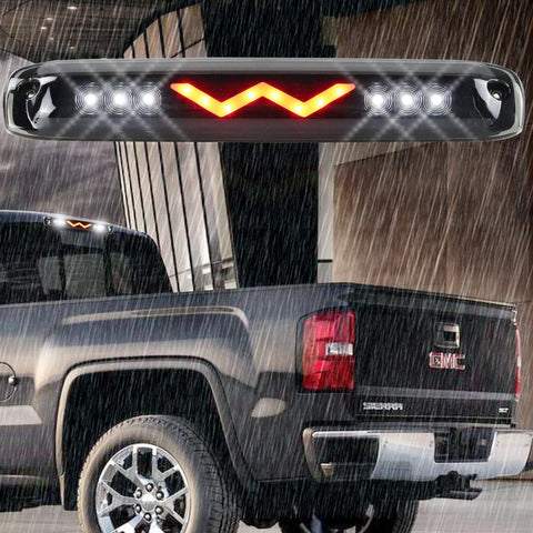 LED Third 3rd Brake Light for 99-07 Chevrolet (Chevy) Silverado GMC Sierra 1500 2500 3500 HD Classic Rear Cargo Lamp High Mount Stop light (Clear)