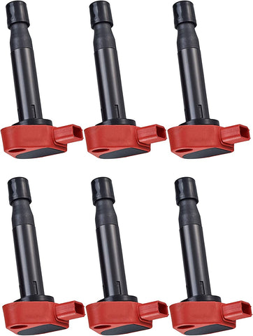 ENA Pack of 6 Direct Ignition Coil compatible with Honda Accord Civic Odyssey Pilot Acura MDX RL TL CL EL