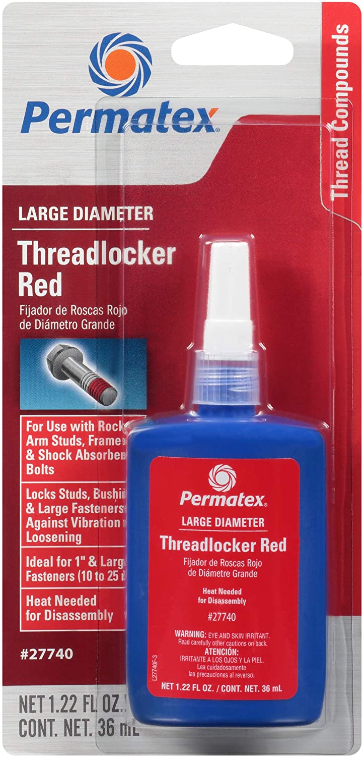 Permatex 27740-6PK Red Large Diameter Threadlocker - 36 ml, (Pack of 6)