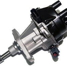Ignition Distributor w/Cap & Rotor Compatible with Nissan Pickup Truck D21 2.4L 22100-1S702 KA-FDWIS702 JD-22100-1s704 221001S704