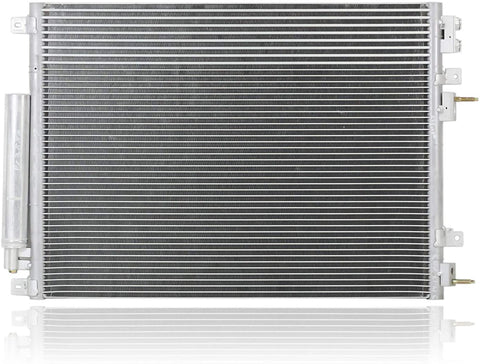 A-C Condenser - Cooling Direct For/Fit 3880 05-14 Chrysler 300C 06-14 Dodge Charger 05-08 Magnum 08-14 Challenger 2.7/3.5/5.7/6.1 With Receiver & Dryer/Severe-Duty TOC