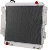 Tiziri 3 Row Core All Aluminum Radiator 87-06 for Jeep Wrangler Radiator for Jeep Wrangler YJ TJ 1987-2006 88 89 90 91 92 93 94 95 96 97 98 99 00 01 02 03 04 05 2.4L 2.5L 4.0L 4.2L, L4 L6