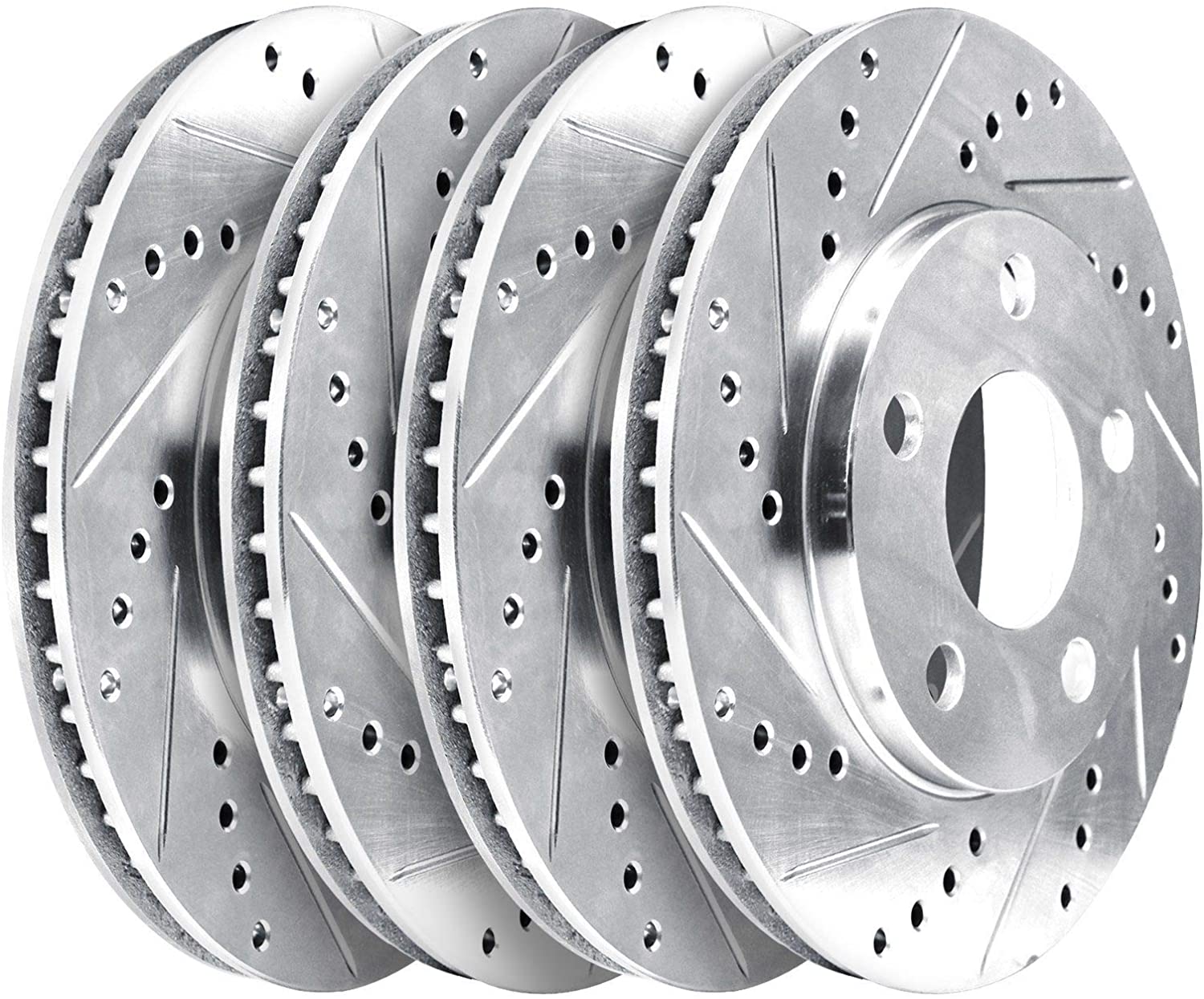 Fit 2004-2017 Nissan Quest HartBrakes Full Kit Drill/Slot Brake Rotors Kit