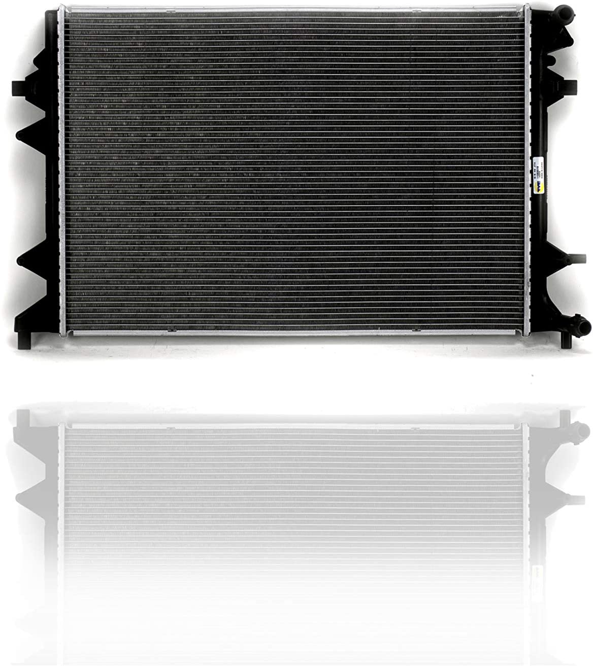 Radiator - Cooling Direct For/Fit 16-18 VW Volkswagen Jetta 1.4L Turbocharged Auxiliary - Plastic Tank, Aluminum Core - 5C0121251M
