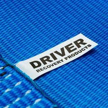 Driver Recovery 3" x 8' Tow Strap - Recovery Winch Tree Saver - Extreme Heavy Duty Nylon 30,000 Pound (15 Ton) Pulling Capacity - Blue