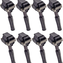 ENA Pack of 8 Ignition Coils compatible with Jaguar - Vanden Plas XJ8 XJR XK8 XKR - V8 L6 4.0L UF-415 C1323 (8)