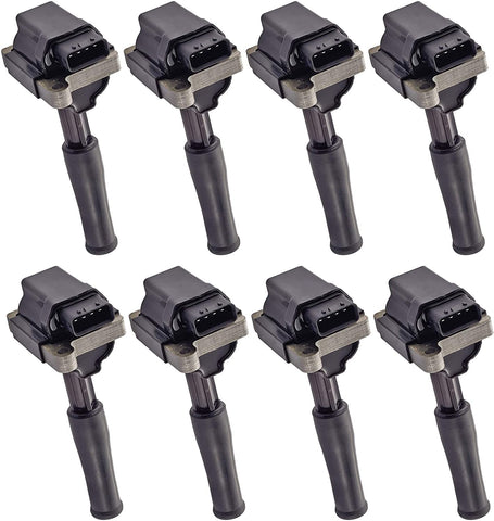 ENA Pack of 8 Ignition Coils compatible with Jaguar - Vanden Plas XJ8 XJR XK8 XKR - V8 L6 4.0L UF-415 C1323