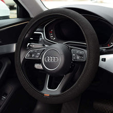 KAFEEK Steering Wheel Cover, Universal 15 inch, Microfiber Breathable Ice Silk, Anti-Slip, Odorless, Easy Carry, Black