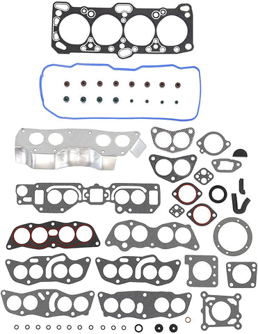 DNJ HGS108 Graphite Head Gasket Set/For 1985-1992 / Dodge, Eagle, Hyundai, Mitsubishi, Plymouth/Colt, Expo, Galant, Mighty Max, Ram 50, Sonata, Summit, Van / 2.4L / SOHC / L4 / 16V, 8V / VIN W