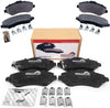 Beefed Up Brakes Trail Rated Front Ceramic Brake Pad Kit w/hardware and grease Compatible with 2007-2018 Jeep Wrangler JK/JKU