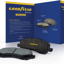 Goodyear Brakes GYD606 Truck & SUV Carbon Ceramic Rear Disc Brake Pads Set Vehicle Replacement Part for Lexus GX460, GX470, LX450, and More