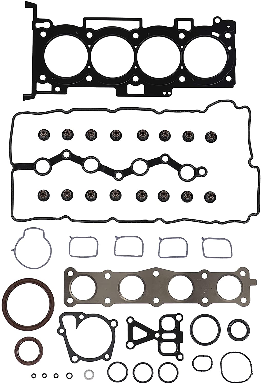 DNJ FGS1094 Full Gasket/Sealing Set For 11-16 Kia, Hyundai/Optima, Sonata 2.4L L4 DOHC Naturally Aspirated HYBRID ENGINE