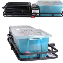 Orion Motor Tech 53x19x4-1/8 Hitch Mount Steel Cargo Carrier Luggage Basket Compatible with RV's, Trucks, SUV's, Vans, Cars Capacity for 2" Hitch Receiver - 500-lb Load Capacity