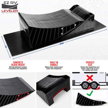 EZ RV Leveler - Curved RV/Camper/Trailer Leveling Blocks - Don't Mess with a Guess…….use The for a Level Trailer on The First Try! (for Single Axles)