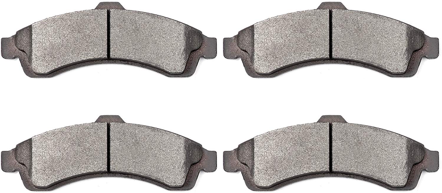 Brake Pads,ECCPP 4pcs Front Ceramic Disc Brake Pads Kits for Buick Rainier,Chevrolet SSR/Trailblazer/Trailblazer EXT,GMC Envoy/XL/XUV,Isuzu Ascender,Oldsmobile Bravada,Saab 97x