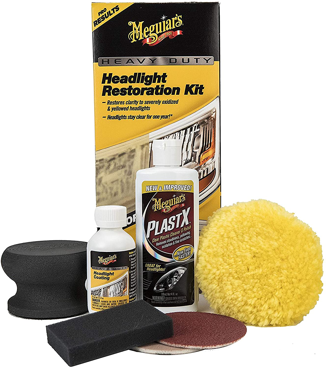 Meguiar's G2980 Heavy Duty Headlight Restoration Kit
