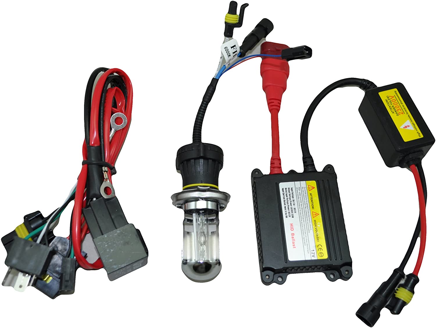 Yana Shiki HIDH4BIX-6K White 6000K 35W H4 Motorized Bi-Xenon HID Kit