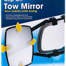 Camco 25653 Universal Clamp-On Towing Mirror (Dual View)