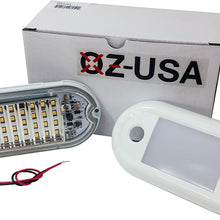 5" Motion Sensor RV LED Porch Light Fixture Security Marine Boat Utility 12v 24v Motorhome Camper Van auto Semi Truck Travel Trailer Bed Overland Water Proof Heavy Duty Interior Exterior