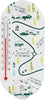 Camco 53367 Life is Better at The Campsite Window Thermometer, RV Map Design - Displays Both Fahrenheit and Celsius Temperatures - Allows for Easy Mounting to Any Glass Surface