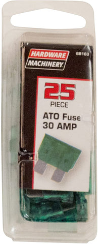Hardware Machinery 68163 ATO 30 Amp Fuses 25Pk