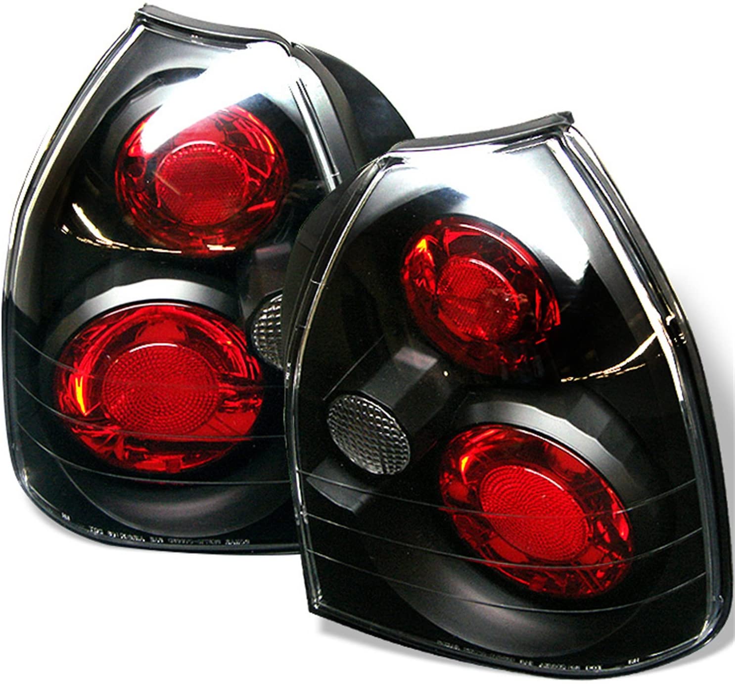 Spyder Honda Civic 96-00 3DR Altezza Tail Lights - Black (Black)