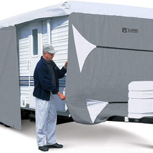 Classic Accessories Over Drive PolyPRO3 Deluxe Travel Trailer Cover or Toy Hauler Cover, Fits 33' - 35' RVs (80-355-203101-RT)