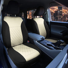 FH Group FB092102 Neoprene Ultra-Flex Diamond Patterned Seat Cover (Black) Front Set – Universal Fit for Cars Trucks & SUVs