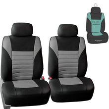 TLH Premium 3D Air Mesh Seat Covers Front Set, Airbag Compatible, Burgundy Color w/Air Freshener