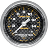 AUTO METER 4744 Carbon Fiber Electric Pyrometer Gauge Kit,2.3125 in.