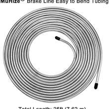 25 Ft. of 3/16 Zinc-Coated Brake Line Tubing Kit - Muhize 25 ft 3/16 Steel Tube Roll (Includes 16 Fittings)