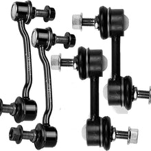TUPARTS 4-Piece Front Sway Bar End Link Rear Sway Bar End Link Suspension Replacement fit 2006-2011 for H-yundai Azera 2006-2010 for H-yundai Sonata 2007-2009 for K-ia Amanti Part