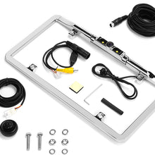 BOYO VTL275HDL - Ultra Slim Full-Frame License Plate HD Backup Camera with Multiple Viewing Modes and LED Lights (Chrome)