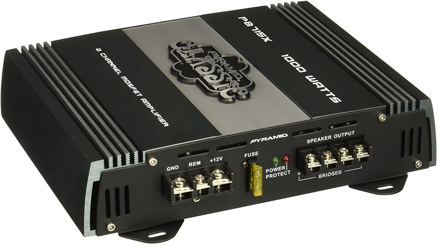 Pyramid PB715X 1000 Watts 2 Channel Bridgeable Car Amplifier (Standard Packaging)