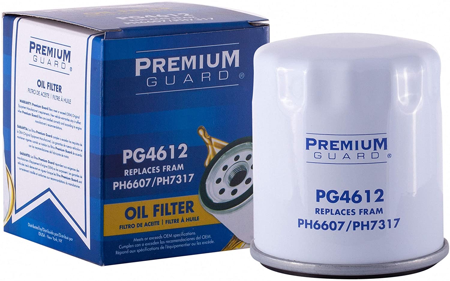 PG Oil Filter PG4612| Fits 1971-2020 various models of Honda, Mazda, Acura, Mitsubishi, Infiniti, Saturn, Smart, Toyota, Dodge, Kia, Mercury, Scion, Renault, Chrysler, Suzuki