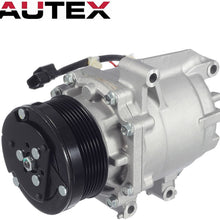 AUTEX AC Compressor & A/C Clutch C1804 C1804R C2468R 0610225 TEM275739 275739 2004918AM TEM255528 38810RNAA02 38810RRBA01 1102577 1102608 Replacement for Honda Civic 2006 2007 2008 2009 2010 2011 1.8L