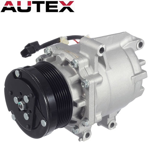 AUTEX AC Compressor & A/C Clutch C1804 C1804R C2468R 0610225 TEM275739 275739 2004918AM TEM255528 38810RNAA02 38810RRBA01 1102577 1102608 Replacement for Honda Civic 2006 2007 2008 2009 2010 2011 1.8L
