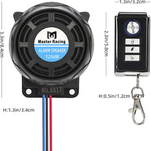 Rupse Wireless Alarm System Motorcycle Bicycle Bike Anti Theft Security Burglar Double Remote Control Warner Horn Adjustable Sensitivity