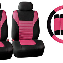 TLH 3D Air Mesh Fabric Front Set Seat Covers, Removable Headrests & Airbag Compatible, Yellow Color- Universal Fit for Cars, auto, Trucks, SUV
