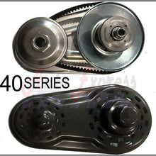 40 Series Go Kart Torque Converter Kit With Belt, Clutch Pulley Driver Driven 8 to 16 HP
