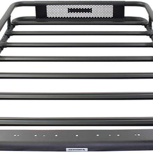 Go Rhino 5936055T SRM600 Textured Black Universal Flat Rack with Basket - 55 Inch Length
