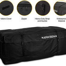 ARKSEN Water Proof Cargo Bag, Cargo Net, Heavy Duty 304 Stainless Steel Hitch Tightener Anti-Rattle Stabilizer, 16FT Ratchet Lashing Straps Combo Set