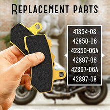Brake Pads Set for Harley-Davidson - Premium OEM Equipment Replacement Kit - Front & Rear Brake for Harley VRSCA/VRSCB/Touring Series Bikes - 41854-08 42850-06 42850-06A 42897-06 42897-06A 4289708